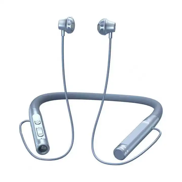 Amazon Hot Selling Sports Sweatproof Neckband Blue tooth Headphones True Wireless Stereo Earphones With Flashlight Earbud