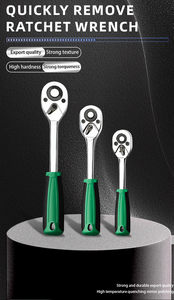 Adjustable 250mm Ratchet Wrench Socket Set Steel Tools Strong Impact Resistance Overall Heat Treatment OEM Carbon Steel Box - Product Image 5