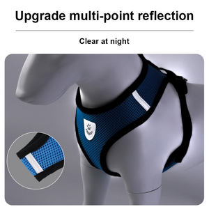 Harnais et laisse en maille respirante pour chat et chien, harnais pour chaton, gilet pour chat, harnais réglable pour bouledogue français, chihuahua, <span class=keywords><strong>pug</strong></span> - Product Image 4