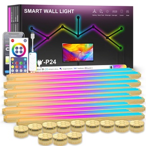 Mesa de Juego RGB Symphony Patchwork con Luz Ambiental, Conexión Wifi, Bluetooth, Aplicación de Pared, PC, Constellation Quantum Pickup Graffiti - Product Image 1