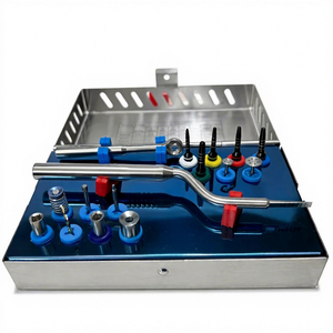Kit d'expansion osseuse, écarteur de calotte, instruments d'implant dentaire en acier inoxydable allemand, réutilisables, autoclavables, CE - Product Image 1