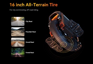 ยูนิไซเคิลจีนความเร็วสูง ระยะทางวิ่ง 120 กม. ยูนิไซเคิลแบบทรงตัวอัตโนมัติ ล้อเดียว พร้อมระบบกันสะเทือนแบบสปริง รุ่น KS-S16PRO พกพาสะดวก ขายส่ง - Product Image 4