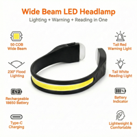 EAD orch 3,7 V 1200mAh eadlight ateraterproof Ype utututdoor amping AMITH ITH eadlamp With 3 lade amarre