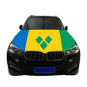 Housse de capot de voiture avec drapeau de Saint-<span class=keywords><strong>Vincent</strong></span>-et-les-Grenadines, drapeau de capot de moteur de voiture, vente en gros, personnalisable, résistant à l'usure et durable - Product Image 4