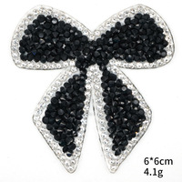 6cm taille fantaisie coloré décoratif strass arc Patch Applique pour étui de téléphone portable