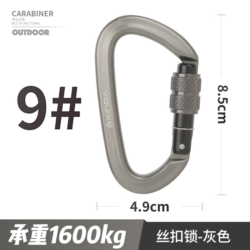 ไม่.9 - ตัวล็อกหลักแบบเกลียวสีเทา