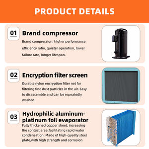 498L/D Commercial Industrial <b>Dehumidifier</b> High Capacity Stainless Steel Grow Room Greenhouse <b>Dehumidifier</b> for Indoor Agriculture - Product Image 3