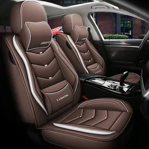 Araba klozet kapağı kapak araba koltuğu ile tam Set evrensel PVC deri araba koltuk minderi - Product Image 4