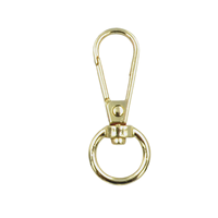 Mousqueton pivotant en alliage de zinc de haute qualité avec déclencheur à œil rond-Sans nickel pour sac à main en cuir de qualité supérieure et matériel de ceinture/sangle