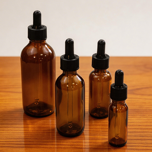 Flacon compte-gouttes en verre côtelé personnalisé de 5, 10, 15, 20, 30, 50, 100 ml (1 oz) pour huiles essentielles et emballage cosmétique - Product Image 3