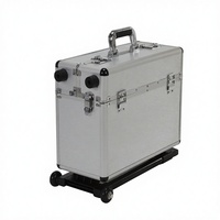 Valise à roulettes en aluminium, valise de transport portable pour documents, avec roulettes, personnalisable, pour transporter des bandes dessinées