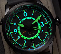 Montres mécaniques en acier pour hommes, design d'usine et personnalisation par lots, avec affichage 24 heures GMT, calendrier similaire et luminescence, pour marque privée
