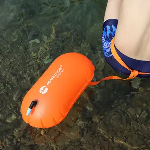 3色敞开式水上游泳浮标沙滩定制印花标志最便宜游泳泡沫环泳池安全救生圈泡泡充气