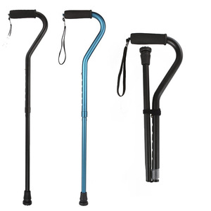 Aluminum Alloy Cane With <b>Hook</b> Handle Telescopic Foldable Height Adjustable Non Slip Walking Stick For Elderly Hiking Support - Product Image 1