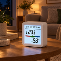 Moniteur de température et d'humidité WiFi Tuya avec écran rétroéclairé, capteur intelligent, détecteur de température et d'humidité, thermo-hygromètre