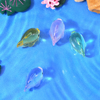 Adorable Sculpture Animale en Résine de Poisson Flotteur Marin, Décoration de Paysage Miniature, Articles Décoratifs DIY, Ornements de Poisson pour Petits Espaces