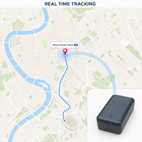 Rastreador GPS para Vehículos, Autos y Motos con Carga Inalámbrica, Batería de 6000mAh, Posicionamiento BDS GLONASS LBS, Rastreo en Tiempo Real y Anti-Robo