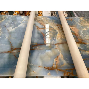 New Arrival Nhà Trang Trí Bất Transparent Blue <span class=keywords><strong>Onyx</strong></span> Xanh Aurora Đá Cẩm Thạch Cho Sàn Và Tường Gạch - Product Image 4