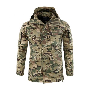 Chaqueta Cortavientos Impermeable con Estampado para Exteriores, <span class=keywords><strong>Ropa</strong></span> de Caza y <span class=keywords><strong>Senderismo</strong></span>, en Oferta - Product Image 1