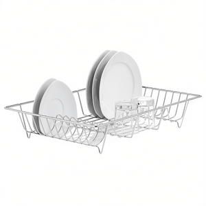 Dishwashing <b>Basket</b> Without Decoration Stainless Steel Dish Drainer Rack For Kitchen <b>Sink</b> Countertop Storage - Product Image 2