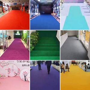 Tapis de mariage rouge, aiguille ajourée, Non tissé, pour spectacle commerciale, salle d'exposition, événement, chemin de mariage - Product Image 6