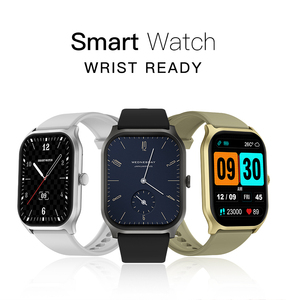 Montre connectée rectangulaire ZL77J, écran tactile TFT complet, connectivité téléphonique BT, moniteur <span class=keywords><strong>de</strong></span> sommeil, boussole, fonctions <span class=keywords><strong>calendrier</strong></span>, ultra-fine - Product Image 2