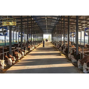 Yüksek Kaliteli Prefabrik Çelik Yapı Ekolojik Hayvan Barınağı İnek At Koyun - Product Image 4