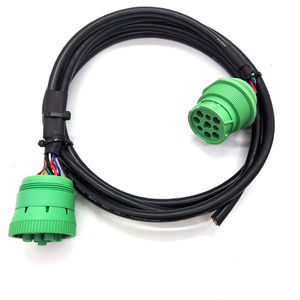 J1939 Type2 Om Y-Kabel 9pin Mannelijk Naar Vrouwelijk Eld Kabel Gps Tracker Kabel Te Openen - Product Image 1