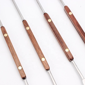 Il <span class=keywords><strong>Set</strong></span> di strumenti per mangiare frutti di mare portatile include coltello ostrica in legno Cracker Picks coltello a conchiglia in borsa di tela - Product Image 3
