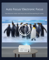 Proyector L003A para Cine en Casa, Resolución Nativa 1080P con Altavoces Estéreo Integrados 4K, Diseño Portátil