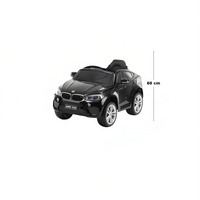 Voiture jouet à piles X6m, 6V7AH, moteur 35W, en plastique, 60x74x116cm, noire, télécommande, pour enfants de 3 à 8 ans