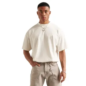 Erkek büyük boy düz T-Shirt, yazlık giyim üreticisi, küçük miktar, 100% pamuk