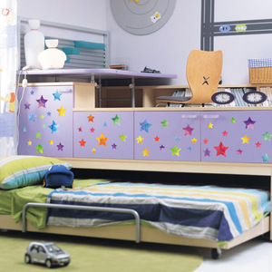 Colorful Stars <b>Wall</b> Stickers 45x50 Cm Waterproof PVC For Children's Rooms Bedroom <b>Decorative</b> Star Pattern - Product Image 2