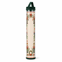 Tube de rangement transparent en PVC pour tapis de mahjong avec poignée en boucle, cylindre imprimé pour tapis enroulable, boîte de rangement pour Mahjong
