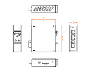 Công nghiệp <span class=keywords><strong>Ethernet</strong></span> chuyển đổi 3*10/100Mbps cổng <span class=keywords><strong>Ethernet</strong></span> mạng Thiết bị chuyển mạch cho CCTV ngoài trời mạng sử dụng - Product Image 6