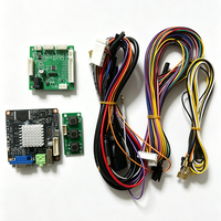 Kit de machine de jeu d'arcade de course en acier inoxydable, alimenté par USB, batterie rechargeable, volant, carte mère, sélecteur de pièces, DIY pour enfants