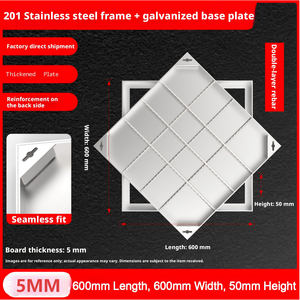 Tapas de alcantarilla invisibles de acero inoxidable que se integran perfectamente con el suelo, ideales para parques y zonas escénicas. - Product Image 4
