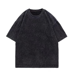 Thời Trang Phố <span class=keywords><strong>T</strong></span>-Shirt Axit Rửa Trắng Boxy <span class=keywords><strong>T</strong></span>-Shirt Nặng 230 Gram Lụa Màn Hình In Ấn Thiế<span class=keywords><strong>t</strong></span> Kế Trống Cho Người Đàn Ông - Product Image 6