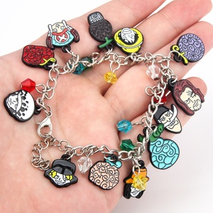 Pulsera de una pieza King of Navigation Luffy Essaab White Beard Frenchman Devil Fruit Pulsera de metal de dibujos animados - Product Image 3