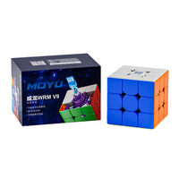 MOYU WRM V9 5.5cm 3x3x3 4x4x4 Cube Magique Professionnel à Axe Magnétique 9 Vitesses Haute Qualité Cadeau Enfant Jouet d'Anniversaire pour Enfant