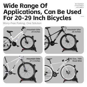 WEST BIKING OEM ajustable resistente 3 en 1 soporte de <span class=keywords><strong>suelo</strong></span> de bicicleta plegable soporte de estacionamiento de bicicleta para 20-29 pulgadas MTB bicicleta de carretera - Product Image 2