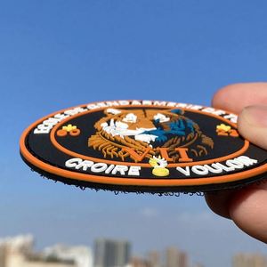 Custom Logo Cartoon Hook and Loop <b>Patches</b> <b>Sew</b> Iron <b>on</b> Soft Embossed 3D Garment Rubber PVC <b>Patch</b> for Hats and Garment - Product Image 3