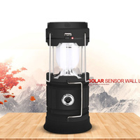 Lanterne de camping LED super lumineuse, portable, ABS, IP65, 5W, indispensable pour les situations d'urgence en extérieur, les intempéries, les pannes de courant, lampes de survie pliables, pêche