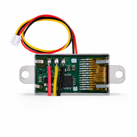 Meteran Tegangan Tampilan Digital Mini Ultra-tipis Layar OLED 0.5 Inci 1-6S Tampilan Tegangan Baterai Ganda Yang Dapat Disesuaikan DC30V