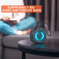 Mini Altavoz Bluetooth Portátil con Iluminación LED RGB, Potencia de Salida de 5W, Calidad HIFI, Comunicación AUX para Computadora y Uso en Exteriores