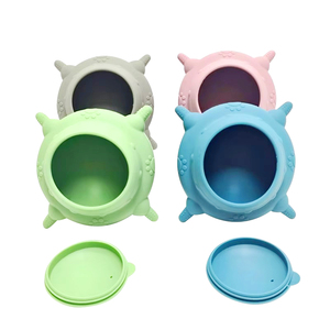 New Arrival Silicone <b>Puppy</b> Suction Nursing Feeder with 4 Nipples, 240ML Pet Feeding Station for Kittens, <b>Puppies</b> and Rabbits - Product Image 5