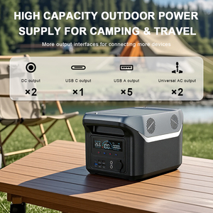 สถานีไฟฟ้าพกพา 1000W MPPT Pure Sine Wave พร้อมแผงโซลาร์เซลล์ 1024Wh LiFePO4 สำหรับกรณีฉุกเฉินและกิจกรรมกลางแจ้ง ขายดี 1000 ชิ้น - Product Image 1