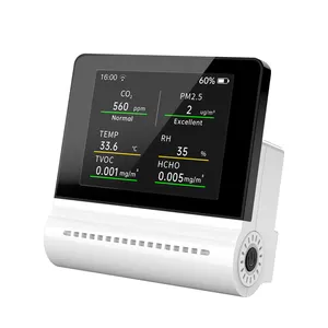 Noyafa Jms16 Luchtdetector 5 In 1 Touchscreen Indoor Pm2.5 Co2 Formaldehyde Toc Temperatuur En Vochtigheid Detectie Gas