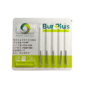 Fresas Dentales de Carburo de Tungsteno de Alta Velocidad FG, Fresas de Bola de Tungsteno, Fresas Cónicas para Romper Coronas, Fresas de Baja Velocidad RA, Fresas Dentales de Metal - Product Image 1