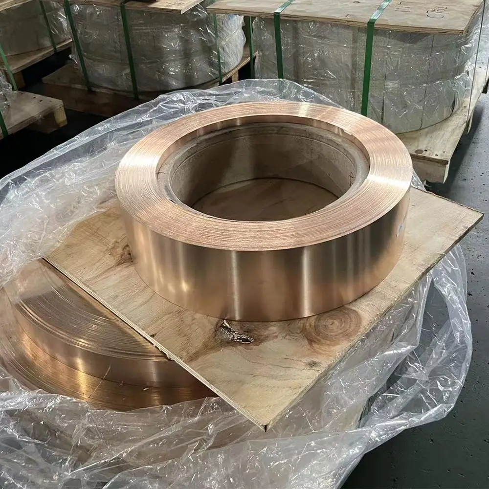 Factory high grades C17200 Cube2 Beryllium Bronze Strip Copper foil Strip tape in Coil